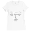 rock paper sissors blowjob Ladies Fitted T-Shirt