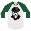 panda rorschach 3/4 Sleeve Shirt