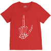 skeleton hand V-Neck Tee