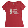 pickles are cucumbers soaked in evil Women's Triblend Scoop T-shirt