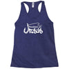 hooked on jesus Racerback Tank