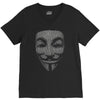v for vendetta mask guy fawkes cool girls womens cotton t shirt dw01 V-Neck Tee