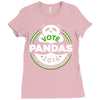 vote pandas Ladies Fitted T-Shirt