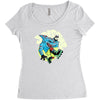 jawsome Women's Triblend Scoop T-shirt