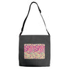 pink triangle print Adjustable Strap Totes