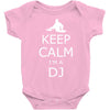 keep calm i'm a dj Baby Onesie