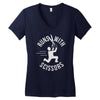 runs with scissors Women's V-Neck T-Shirt