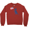 Patriotic T-Rex Crewneck Sweatshirt