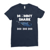 Mommy Shark Doo Ladies Fitted T-Shirt