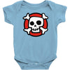 comic skull Baby Onesie