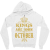 kings are born  october Zipper Hoodie