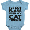 plans with my cats tonight Baby Onesie