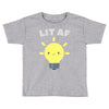 lit af kawaii light bulb Toddler T-shirt
