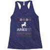santa aries xhristmas ugly t shirts Racerback Tank