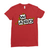 gamer wasd Ladies Fitted T-Shirt