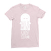 this is my lazy ghost costume Ladies Fitted T-Shirt