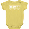 v1 eat sleep code Baby Onesie