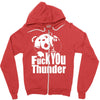 ted fuck you thunder Zipper Hoodie