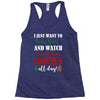 i just want to bake stuff and watch christmas movies all day Racerback Tank