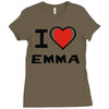 i love emma Ladies Fitted T-Shirt