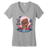 Women's March We Will Rise Women's V-Neck T-Shirt