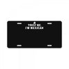 trust me, i'm mexican   spanish latino mexico mexicano text pride tee License Plate