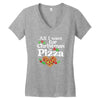all i want for christmas is pizza Women's V-Neck T-Shirt