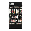 i have two titles aunt and dogmom and i rock them both with roses iPhone 7 Case