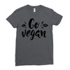 go vegan 2 Ladies Fitted T-Shirt
