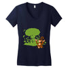 apathetic in the face of certain annihilation Women's V-Neck T-Shirt