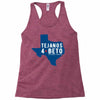 tejanos for beto Racerback Tank