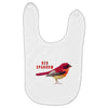 Red Sparrow Baby Bibs