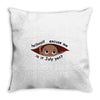 July Peeking Out Baby Boy Throw Pillow