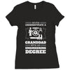 Never Underestimate A Granddad With An Engineer Degree Ladies Fitted T-Shirt