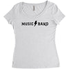 music band Women's Triblend Scoop T-shirt