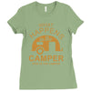 what happens in camper Ladies Fitted T-Shirt
