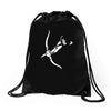 pfeil bogen archery arrow bow magic fantasy hunter schurke assasins ga Drawstring Bags