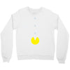 funny 80s pacman 'eating buttons' Crewneck Sweatshirt