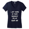 brains and stuff girls Women's V-Neck T-Shirt
