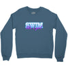 swim like a girl neon Crewneck Sweatshirt
