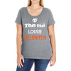 this girl loves halloween Ladies Curvy T-Shirt