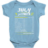 July Girl Facts Cancer Baby Onesie