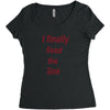 i finally fixed the sink Women's Triblend Scoop T-shirt