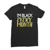 i'm black every month Ladies Fitted T-Shirt