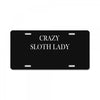 crazy sloth lady License Plate