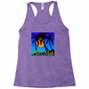 florida palm trees sunset Racerback Tank