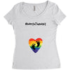 Worth The Wait Baby Foot Women's Triblend Scoop T-shirt