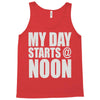 my day starts at noon Tank Top