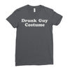 drunk guy costume Ladies Fitted T-Shirt