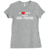 i love my crazy girl friend Ladies Fitted T-Shirt